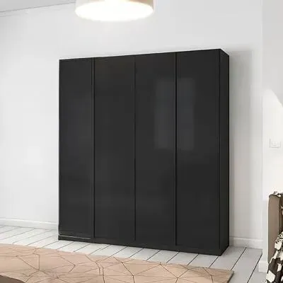 Monostar 4 Door Wardrobe - Metallic Dark Grey