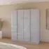 Monostar 4 Door Wardrobe - Silk Grey
