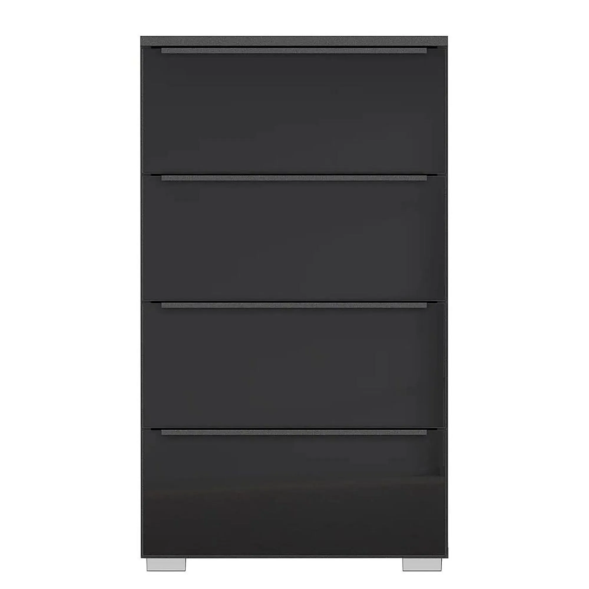 Monostar 4 Drawer Chest - Metallic Dark Grey