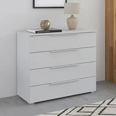Monostar 4 Drawer Wide Chest - Silk Grey