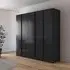 Monostar 5 Door Wardrobe - Metallic Dark Grey