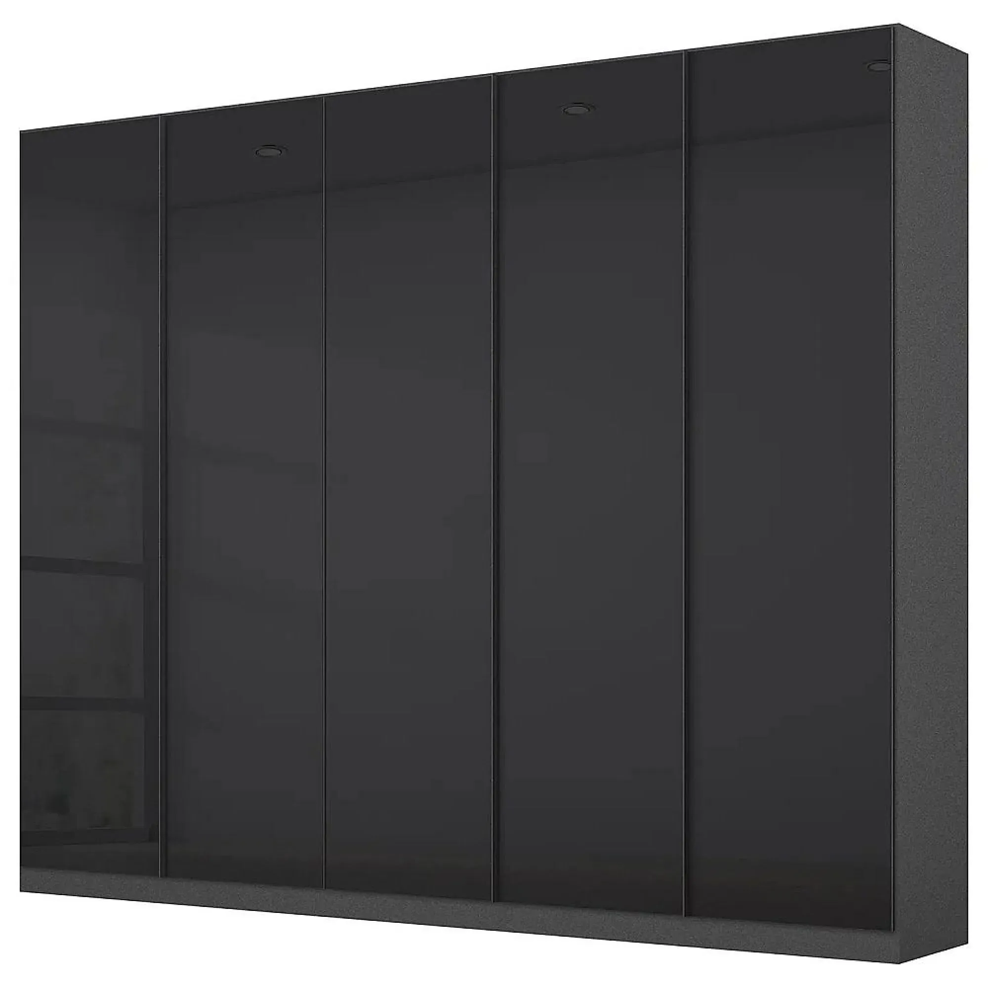 Monostar 5 Door Wardrobe - Metallic Dark Grey