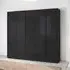 Monostar 5 Door Wardrobe - Metallic Dark Grey