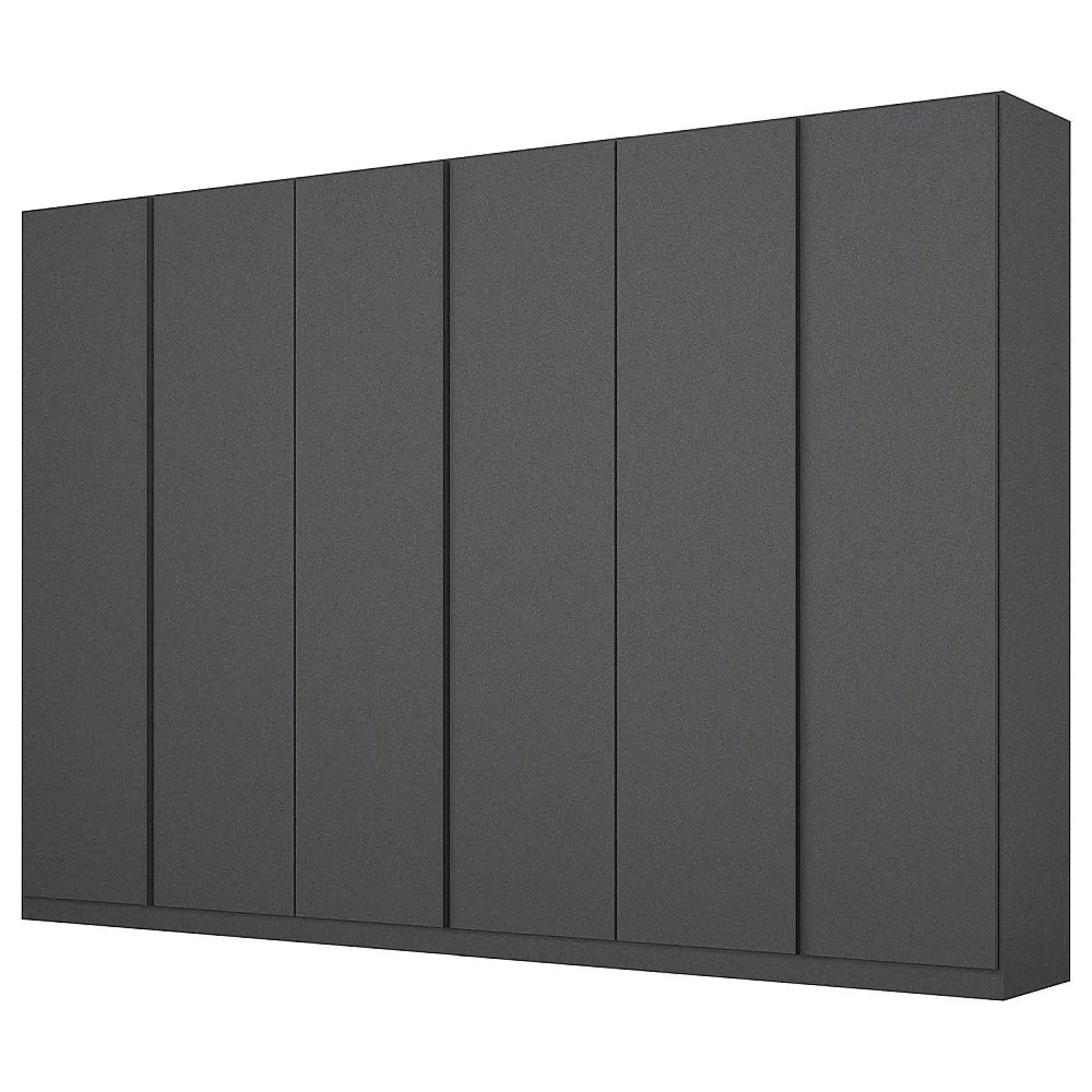 Monostar 6 Door Wardrobe - Metallic Dark Grey