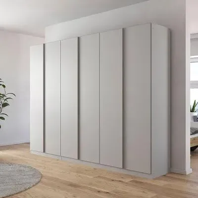 Monostar 6 Door Wardrobe - Silk Grey