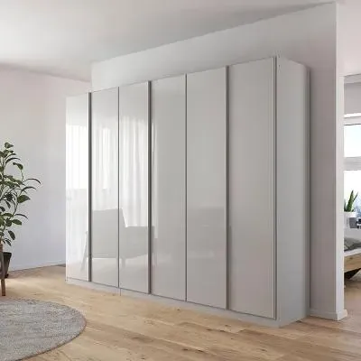 Monostar 6 Door Wardrobe - Silk Grey