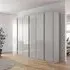 Monostar 6 Door Wardrobe with Extras - Silk Grey