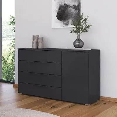 Monostar Wide Sideboard - Metallic Dark Grey
