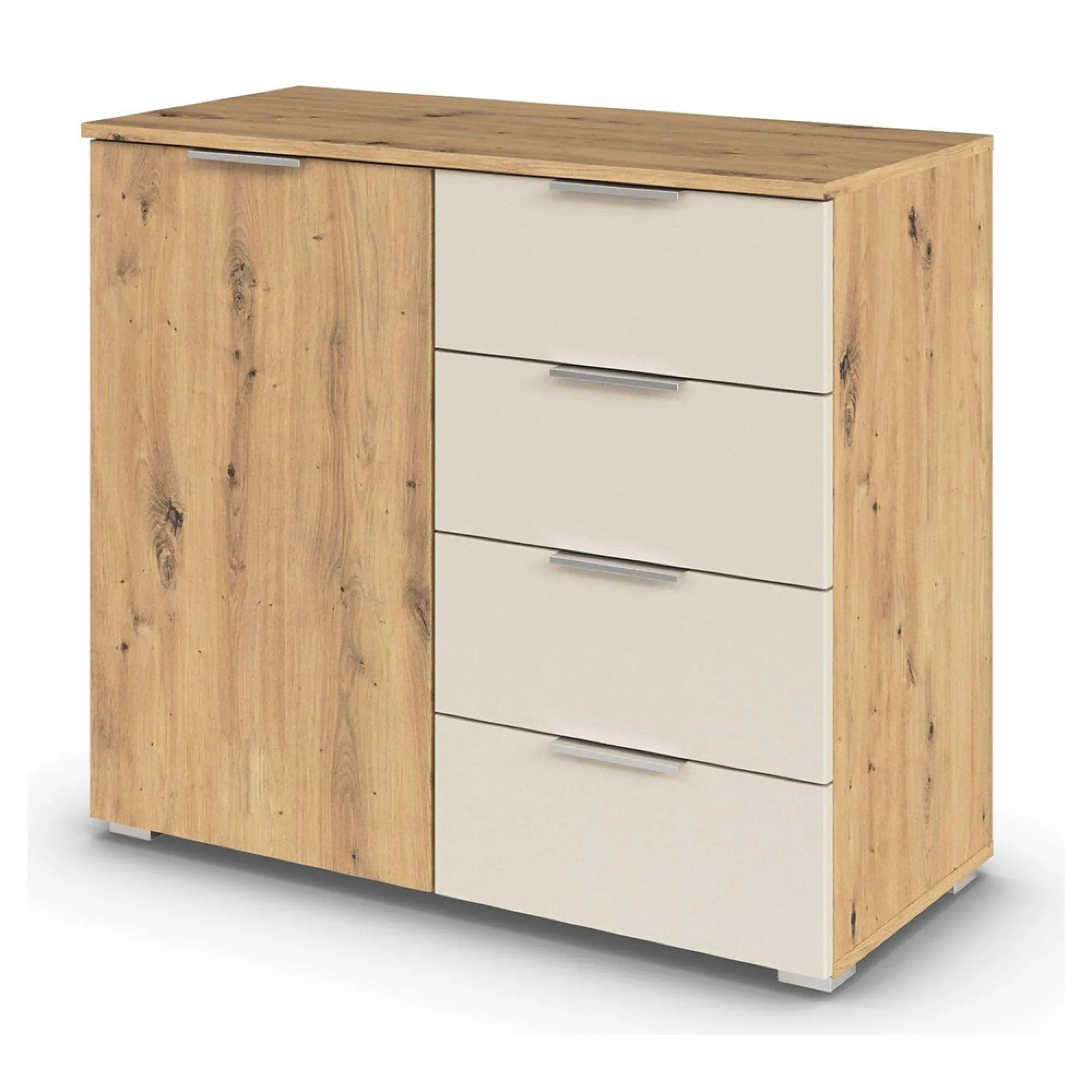 Monza 1 Door Chest - Artisan Oak, Champagne