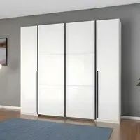 Mood 225cm 4 Door Wardrobe - Alpine White