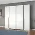 Mood 225cm 4 Door Wardrobe - Alpine White