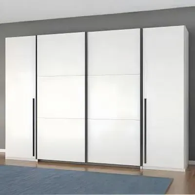 Mood 268cm 4 Door Wardrobe - Alpine White image
