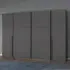 Mood 268cm 4 Door Wardrobe - Metallic Dark Grey
