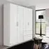 Morella 4 Door Wardrobe with Drawer - Alpine White