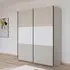 Neo 175cm 2 Door Sliding Wardrobe - Champagne, Alpine White