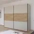 Neo 2 Door Sliding Wardrobe - Champagne, Artisan Oak