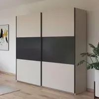 Neo 218cm 2 Door Sliding Wardrobe - Champagne