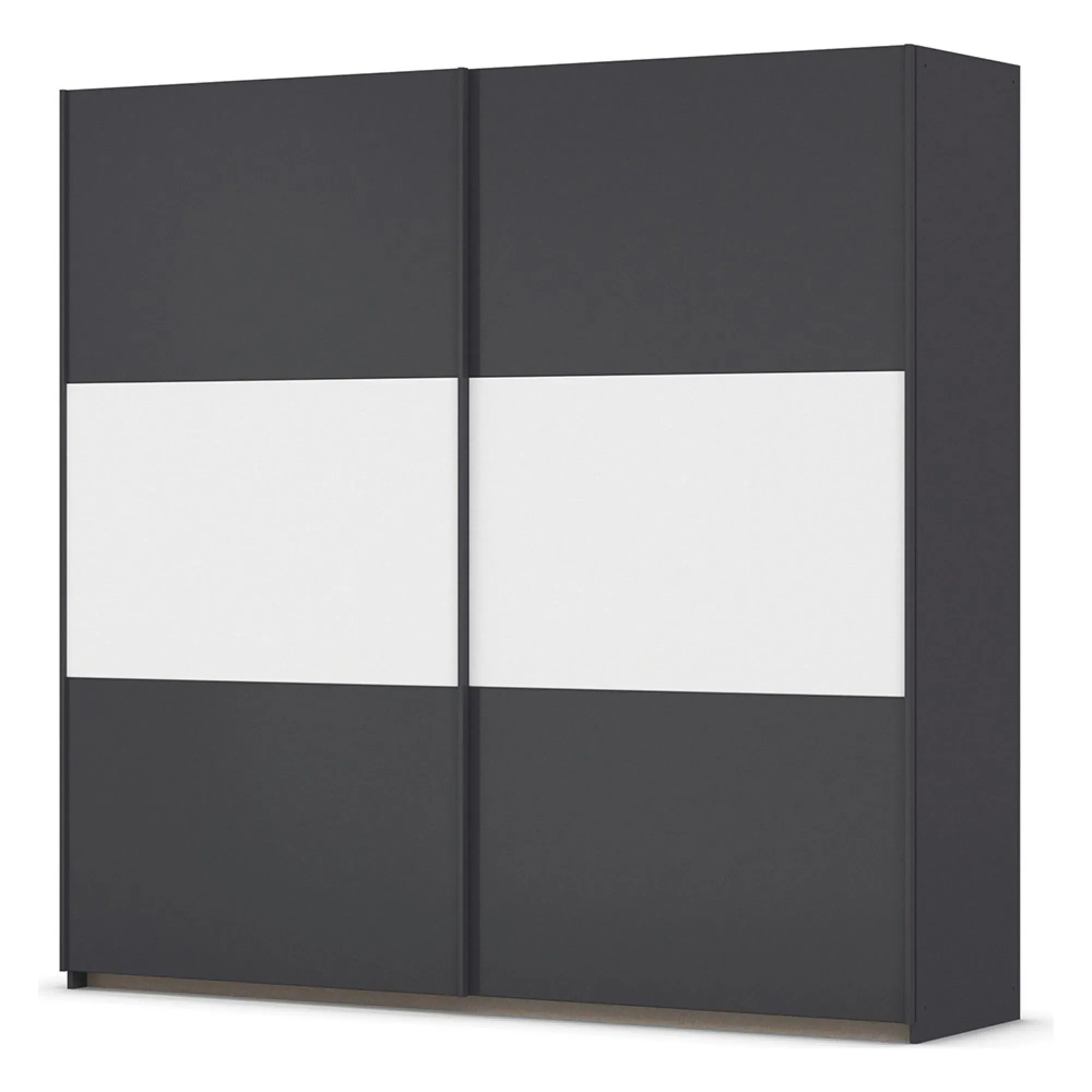 Neo 218cm 2 Door Sliding Wardrobe - Metallic Dark Grey