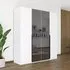 Paola 4 Door Wardrobe - Alpine White, Glass