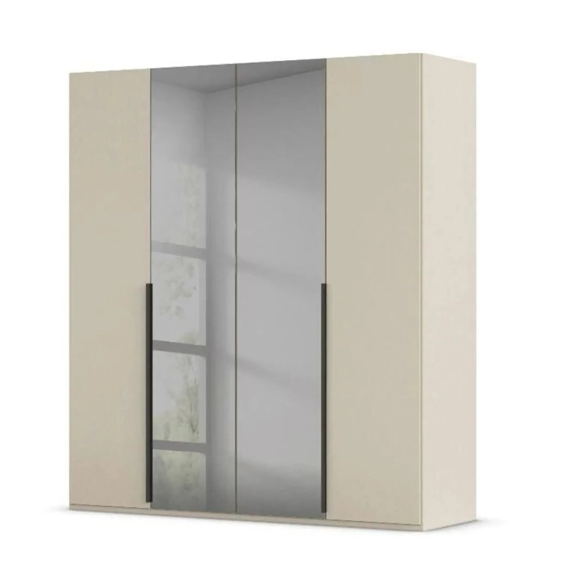 Paola 4 Door Wardrobe - Champagne, Glass