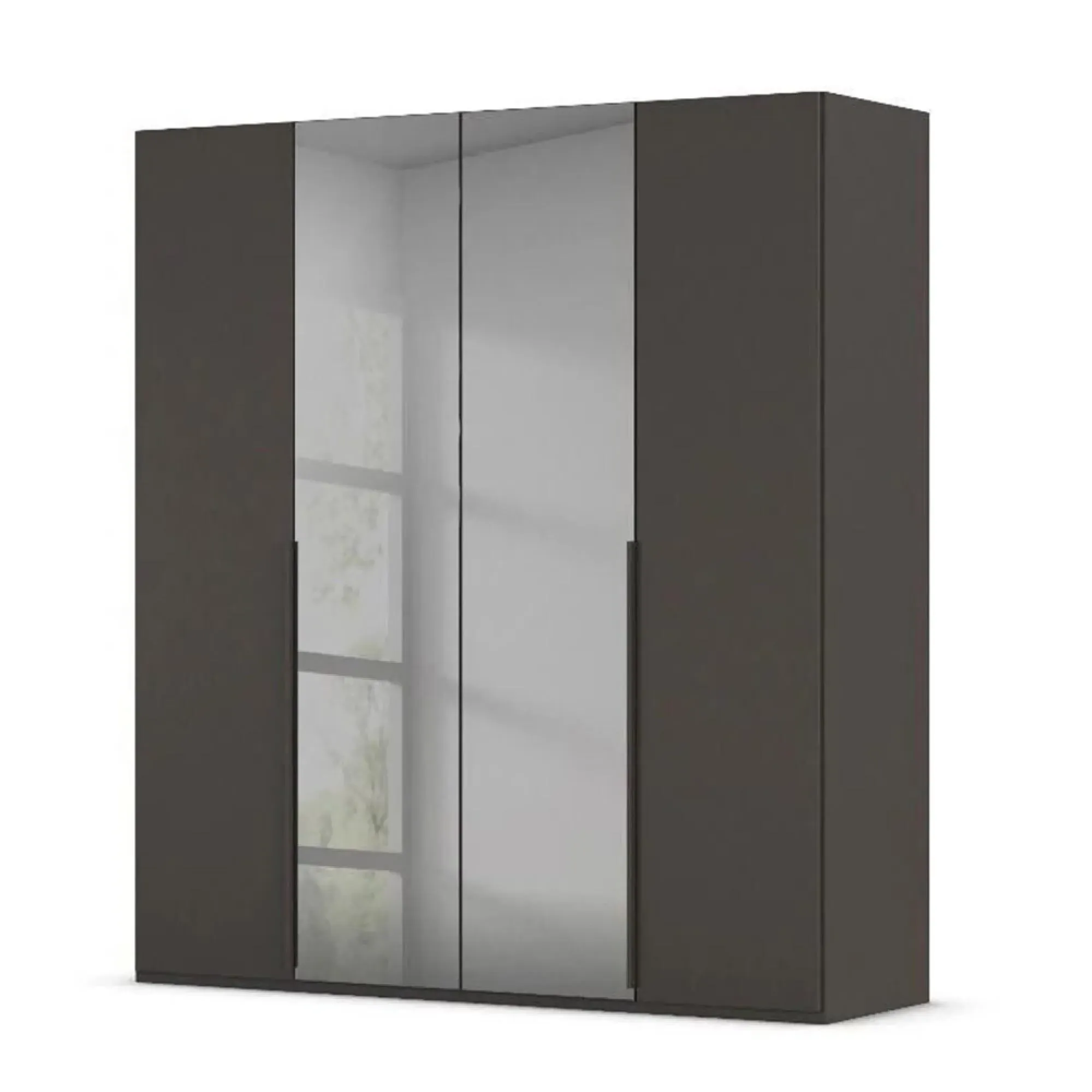 Paola 4 Door Wardrobe - Graphite, Glass