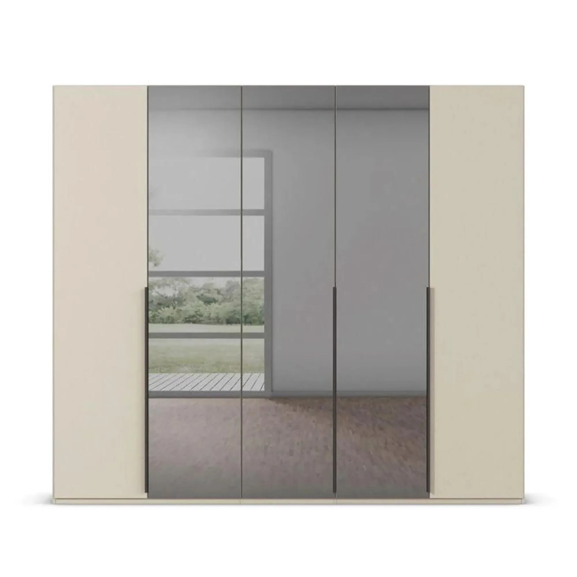 Paola 5 Door Wardrobe - Champagne