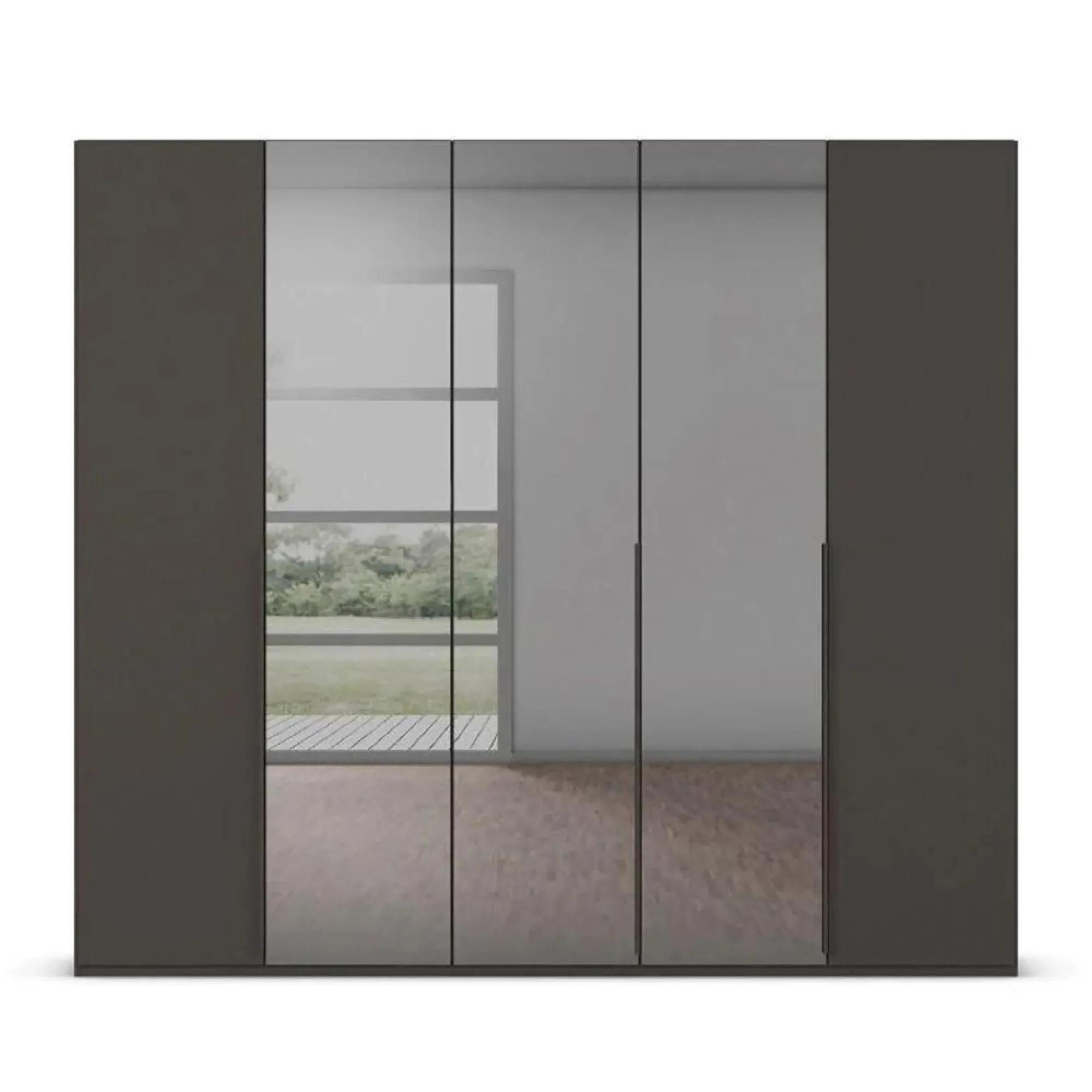 Paola 5 Door Wardrobe - Graphite