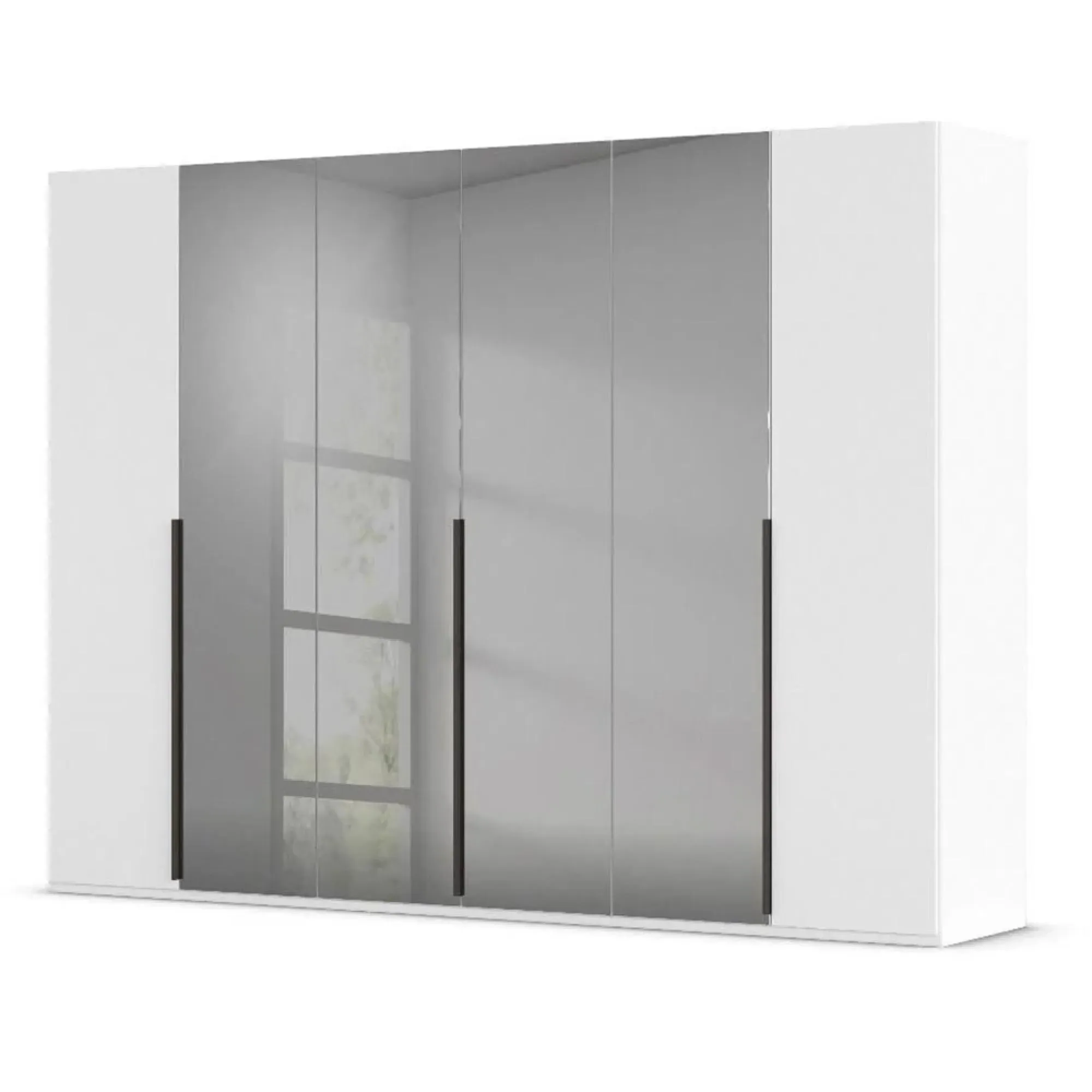 Paola 6 Door Wardrobe - Alpine White, Glass