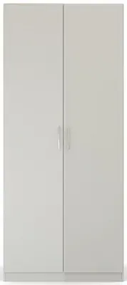 Pure Quadra-Spin 2 Door Wardrobe - Grey image