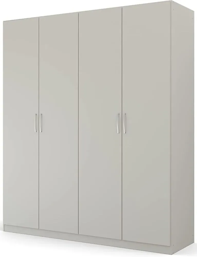 Pure Quadra-Spin 4 Door Wardrobe - Grey