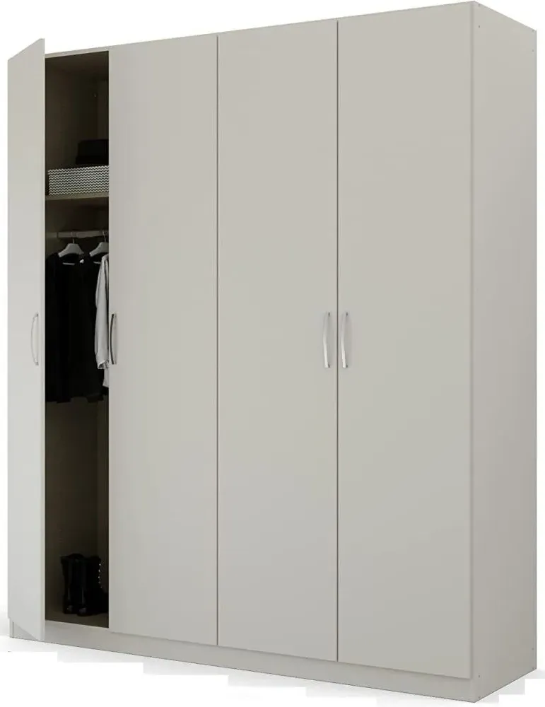 Pure Quadra-Spin 4 Door Wardrobe - Grey