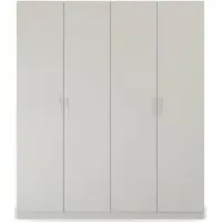 Pure Quadra-Spin 4 Door Wardrobe - Grey