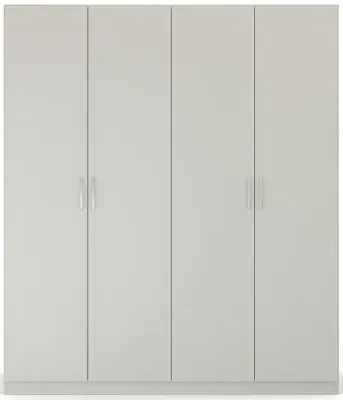 Pure Quadra-Spin 4 Door Wardrobe - Grey