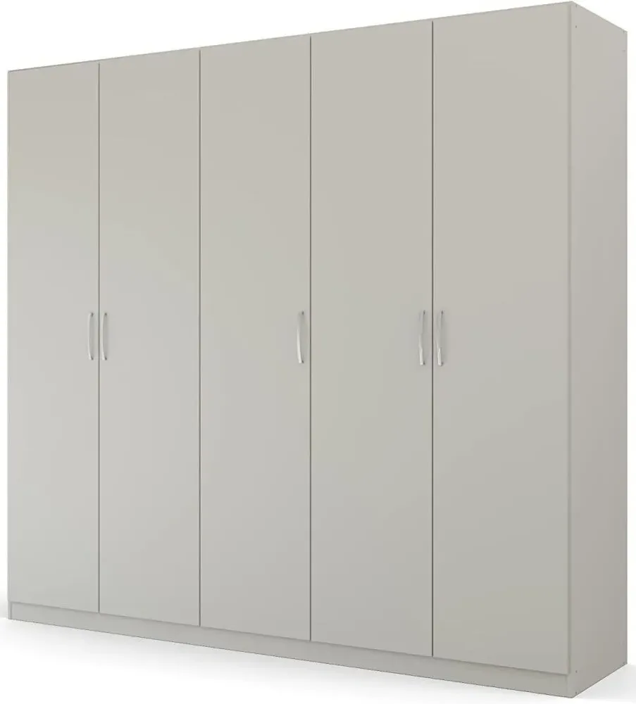 Pure Quadra-Spin 5 Door Wardrobe - Grey