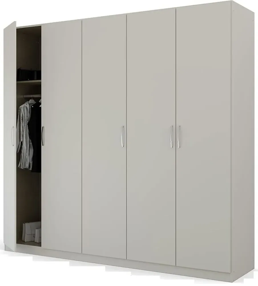 Pure Quadra-Spin 5 Door Wardrobe - Grey