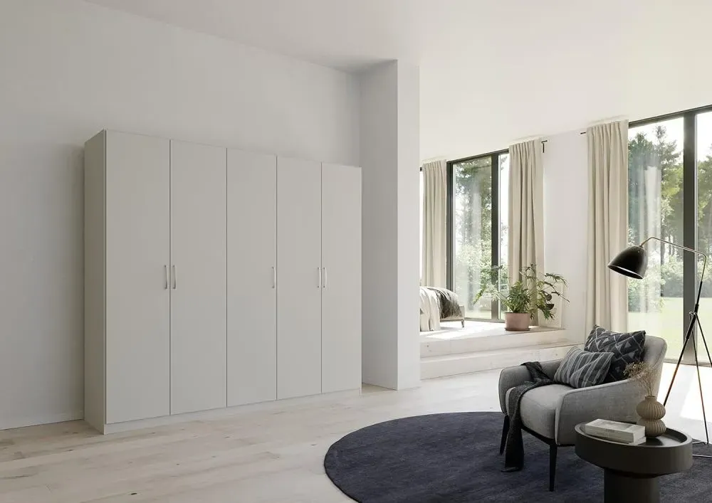 Pure Quadra-Spin 5 Door Wardrobe - Grey