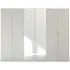 Pure Quadra-Spin 6 Door Mirror Wardrobe - Grey