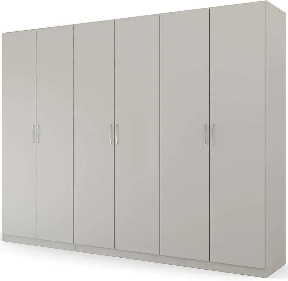 Pure Quadra-Spin 6 Door Wardrobe - Grey