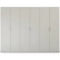 Pure Quadra-Spin 6 Door Wardrobe - Grey
