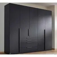 Purisma 251cm 5 Door Wardrobe with Drawers - Graphite