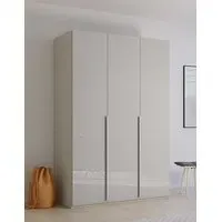 Purisma 3 Door Wardrobe with Glass - Silk Grey