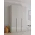 Purisma 3 Door Wardrobe with Glass - Silk Grey