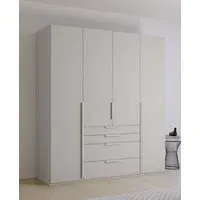 Purisma 4 Door Wardrobe with Drawers - Silk Grey