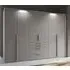 Purisma 6 Door Wardrobe with Drawers - Silk Grey