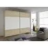Quadra 2 Door Sliding Wardrobe - Oak, White