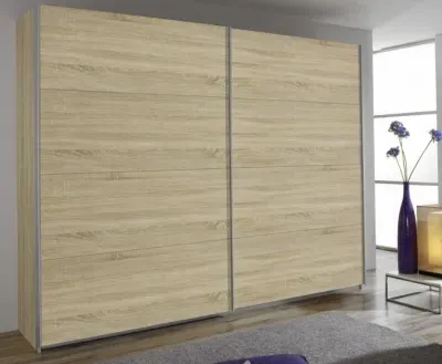 Quadra 2 Door Sliding Wardrobe - Sonoma Oak