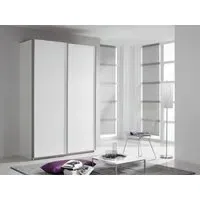 Quadra 2 Door Sliding Wardrobe - White