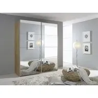 Quadra Full Mirrored Sliding Wardrobe