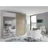 Quadra Sliding Wardrobe with Decor and Mirror - MDF
