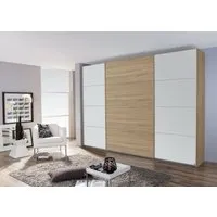 Quadra Sliding Wardrobe with Decor Front - MDF, Chipboard